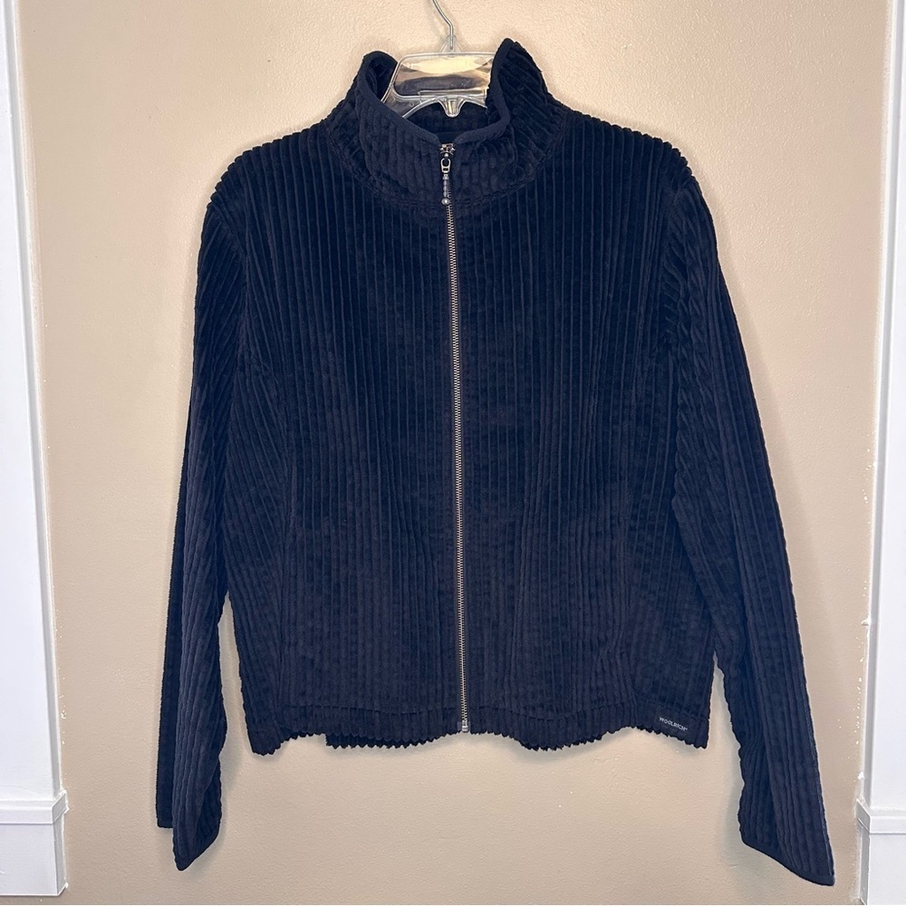Woolrich Black Wide Corduroy Jacket Size XL